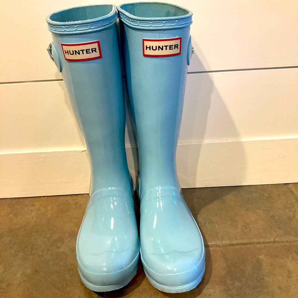 Hunter Kids Blue Rain Boots size 2